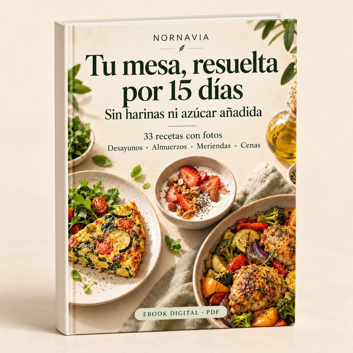 Tu mesa, resuelta por 15 días | Sin harinas ni azúcar añadida